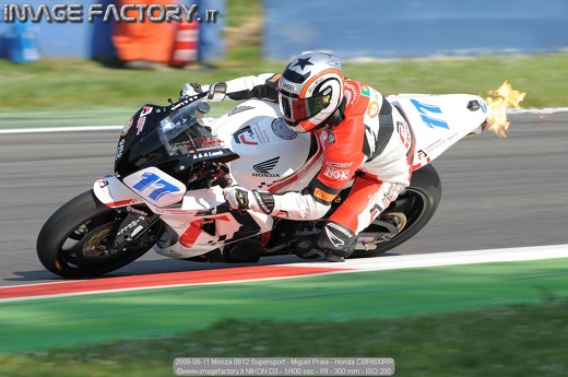 2008-05-11 Monza 0812 Supersport - Miguel Praia - Honda CBR600RR